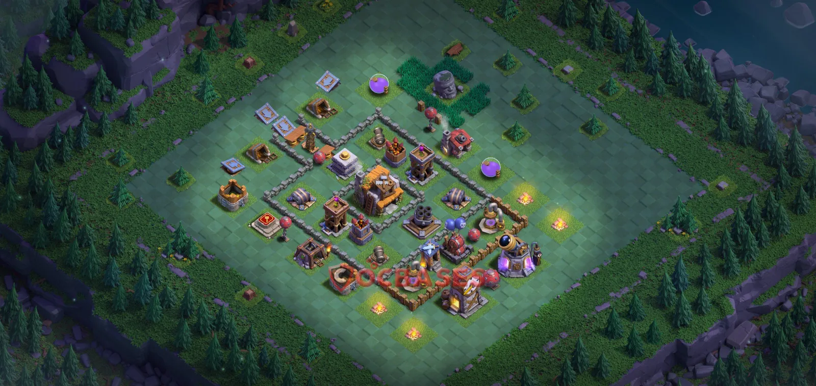 Trophy (Defense) Base BH5 with Link | Clash of Clans Bases | Layouts ID t2yqn