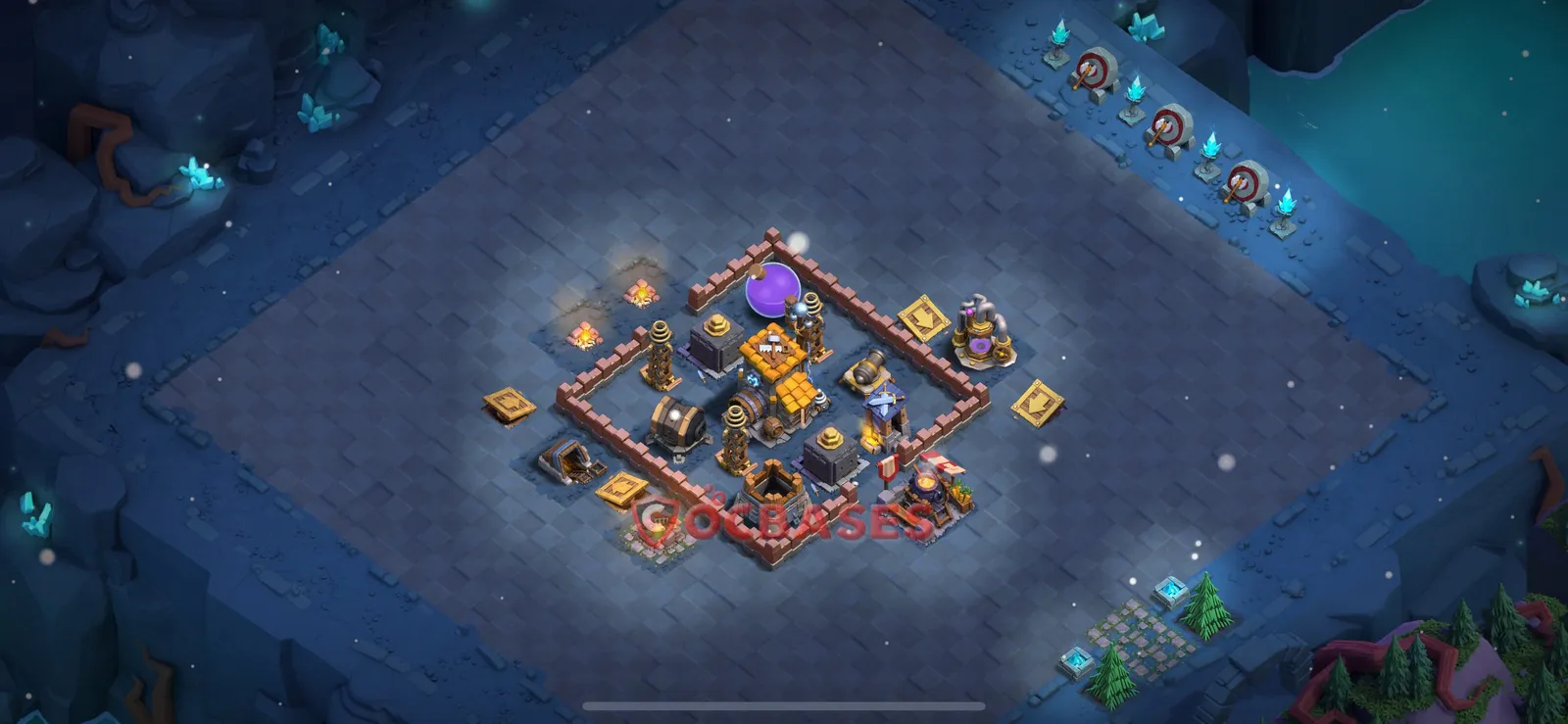 Trophy (Defense) Base BH7 - Clash of Clans Layout Trophy (Defense) Base BH7 - Clash of Clans Builder Hall 7 Layout with Link