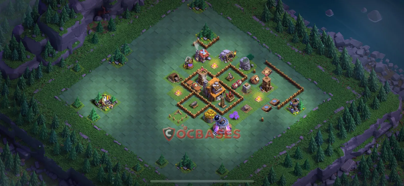 Trophy (Defense) Base BH4 with Link | Clash of Clans Bases | Layouts ID uwdi1
