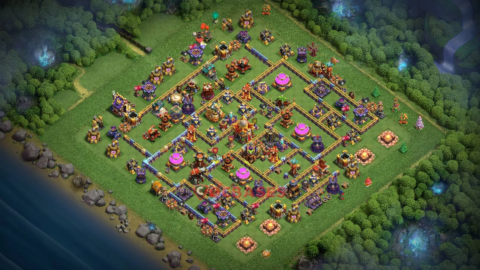 Trophy (Defense) Base TH16 with Link | Clash of Clans Bases | Layouts ID v8pmz