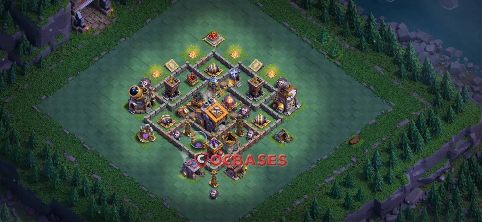 Trophy (Defense) Base BH9 with Link | Clash of Clans Bases | Layouts ID w2rhy