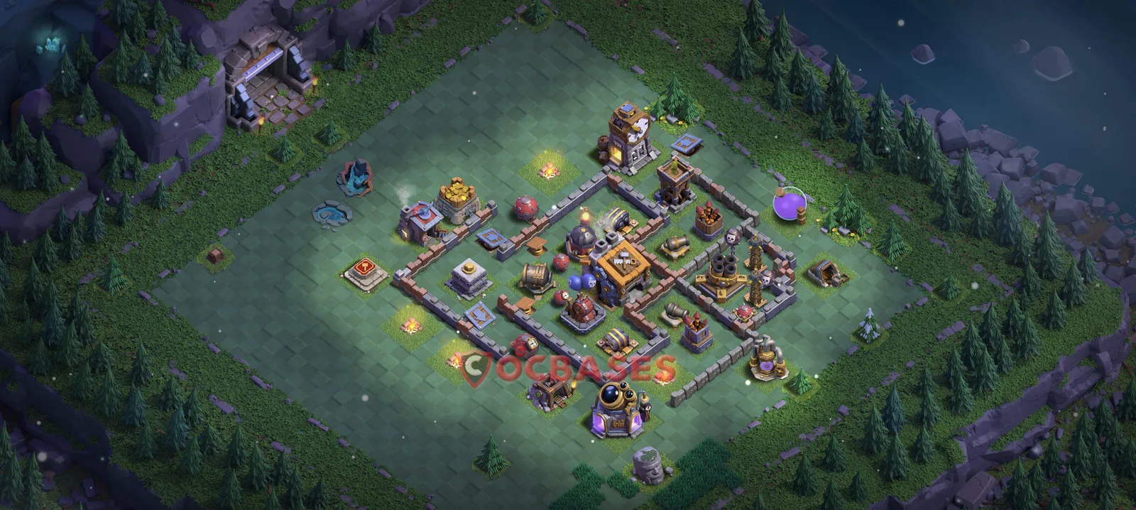 Trophy (Defense) Base BH9 with Link | Clash of Clans Bases | Layouts ID wmjyr