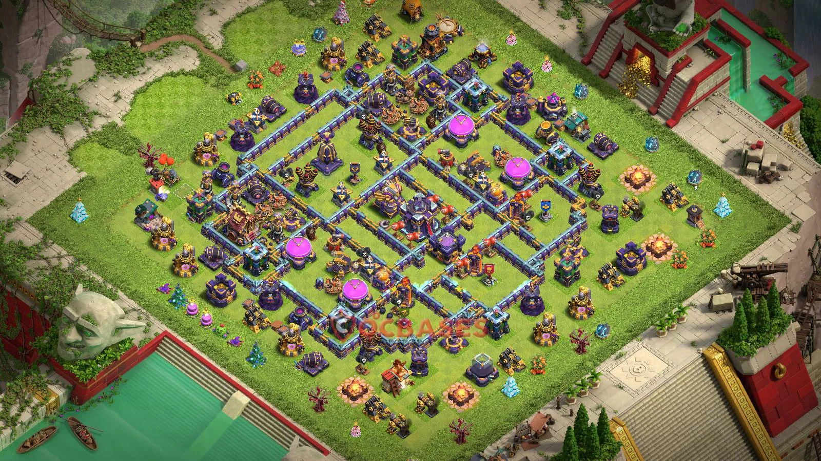 Trophy (Defense) Base TH15 with Link | Clash of Clans Bases | Layouts ID wzzhd