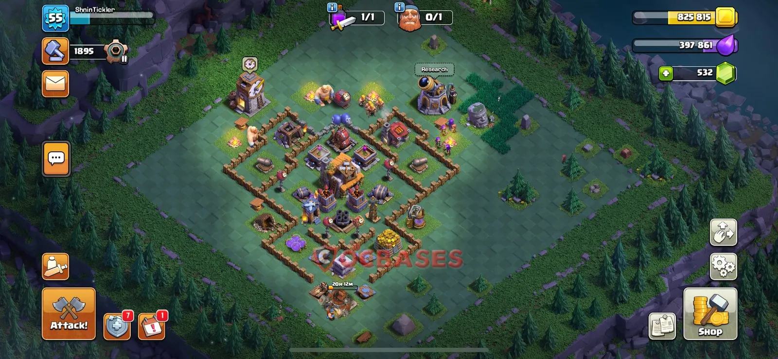 Trophy (Defense) Base BH5 with Link | Clash of Clans Bases | Layouts ID x12g9