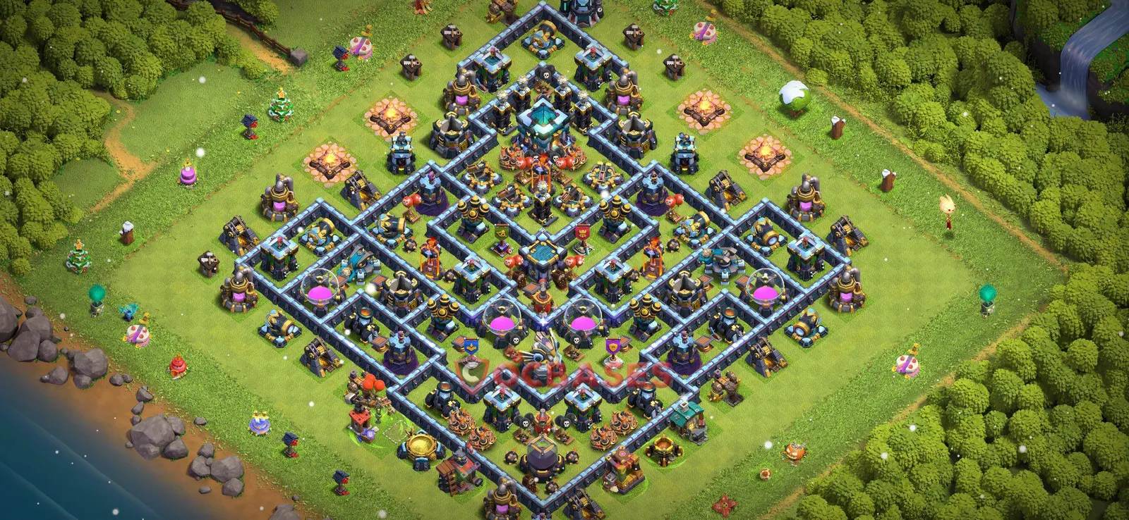 Trophy (Defense) Base TH13 - Clash of Clans Town Hall 13 Layout Link Trophy (Defense) Base TH13 - Clash of Clans Town Hall 13 TROPHY Base Layout with Copy Link 2026