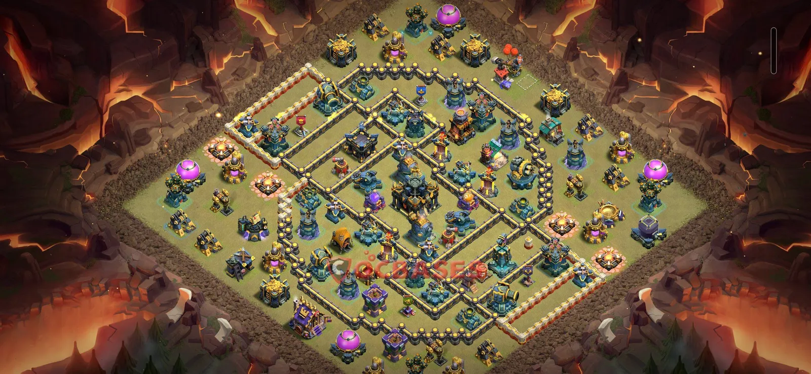 Trophy (Defense) Base TH17 with Link | Clash of Clans Bases | Layouts ID xg8ot