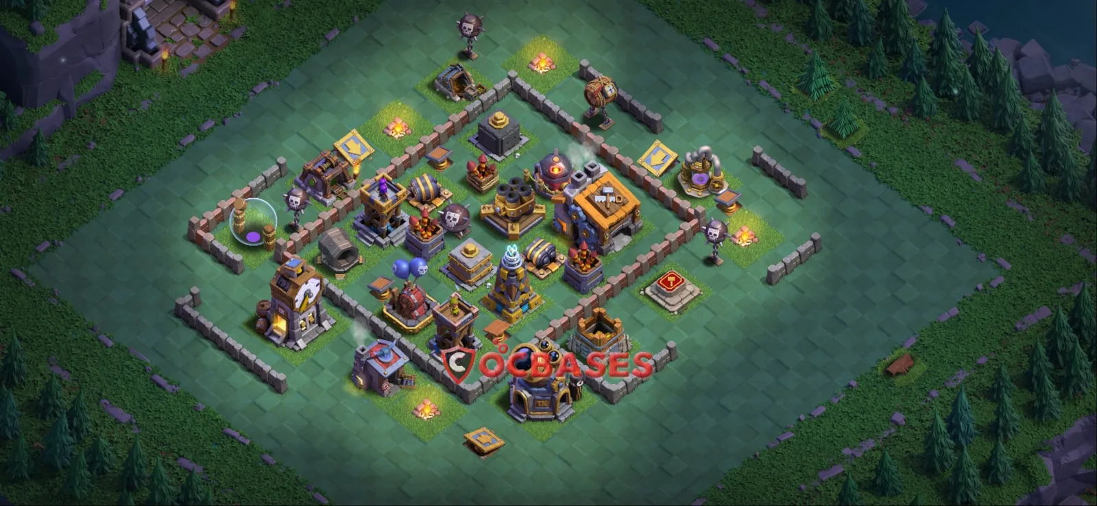Trophy (Defense) Base BH9 with Link | Clash of Clans Bases | Layouts ID xnlsy
