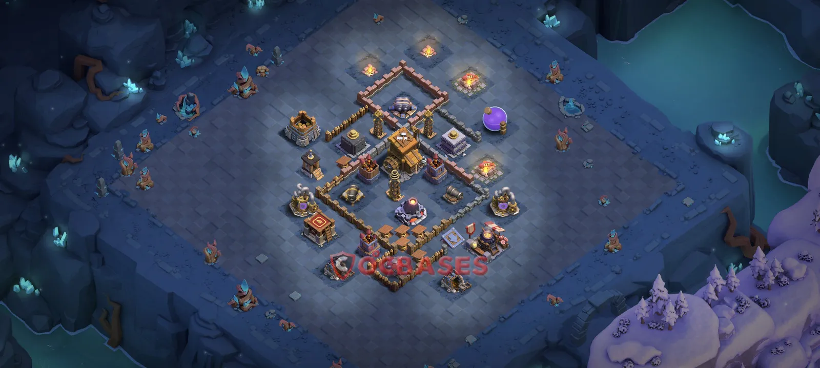 Trophy (Defense) Base BH9 with Link | Clash of Clans Bases | Layouts ID xqn7m