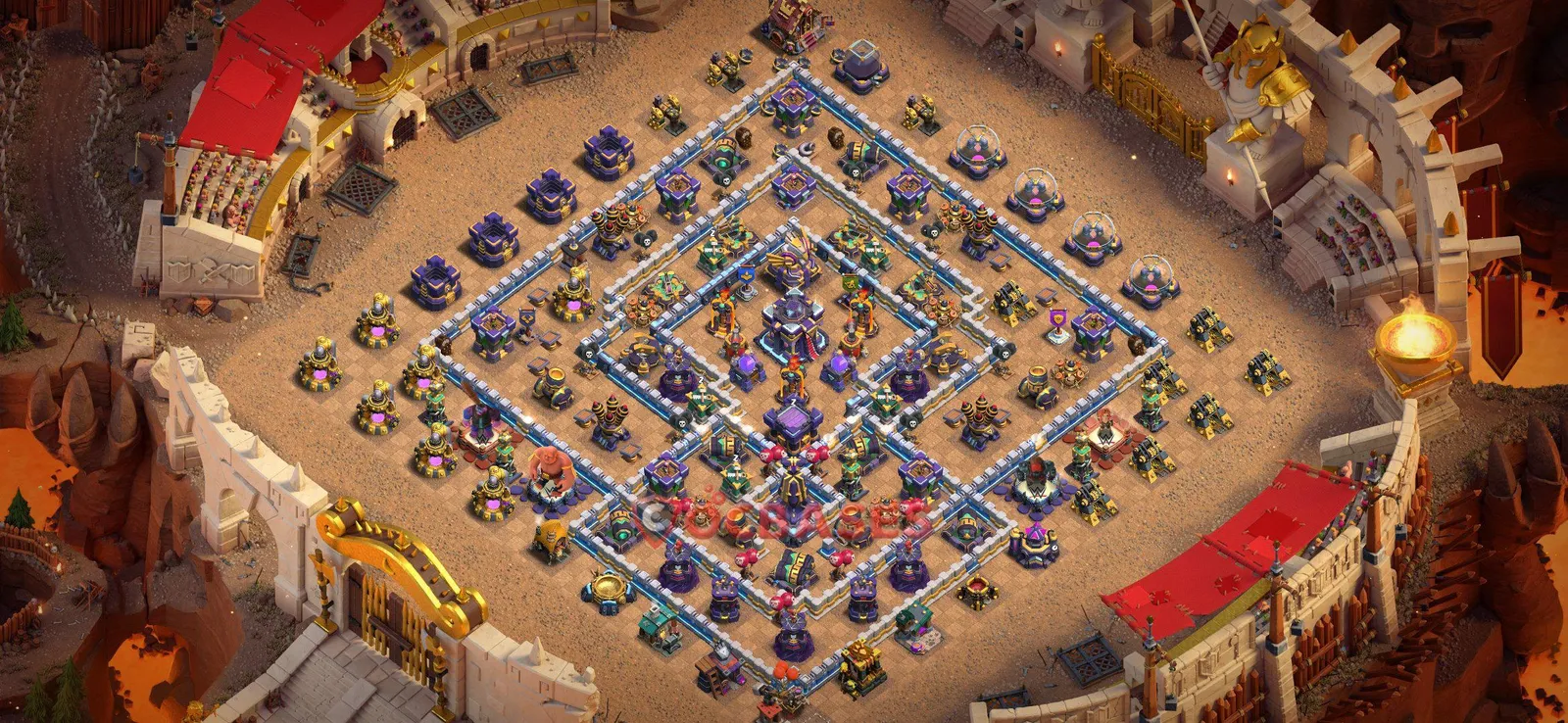 Trophy (Defense) Base TH15 with Link | Clash of Clans Bases | Layouts ID xytol