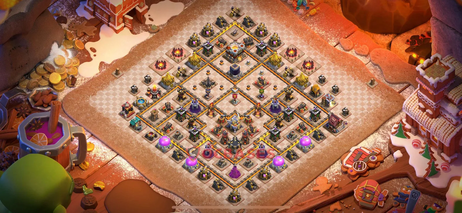 Trophy (Defense) Base TH11 with Link | Clash of Clans Bases | Layouts ID xzaih
