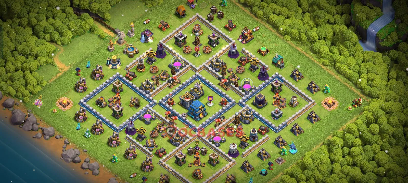 Trophy (Defense) Base TH12 with Link | Clash of Clans Bases | Layouts ID y28l6
