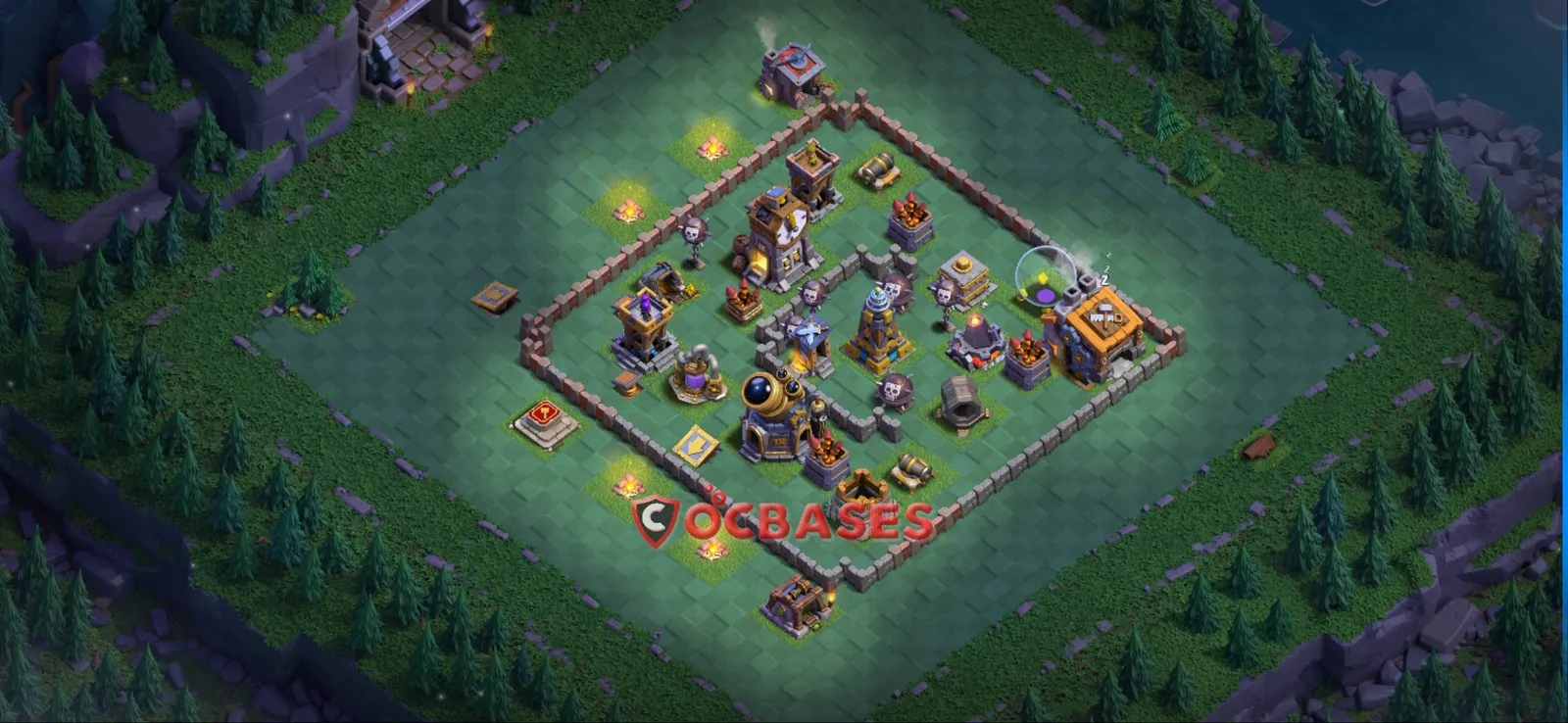 Trophy (Defense) Base BH9 with Link | Clash of Clans Bases | Layouts ID zgc3s