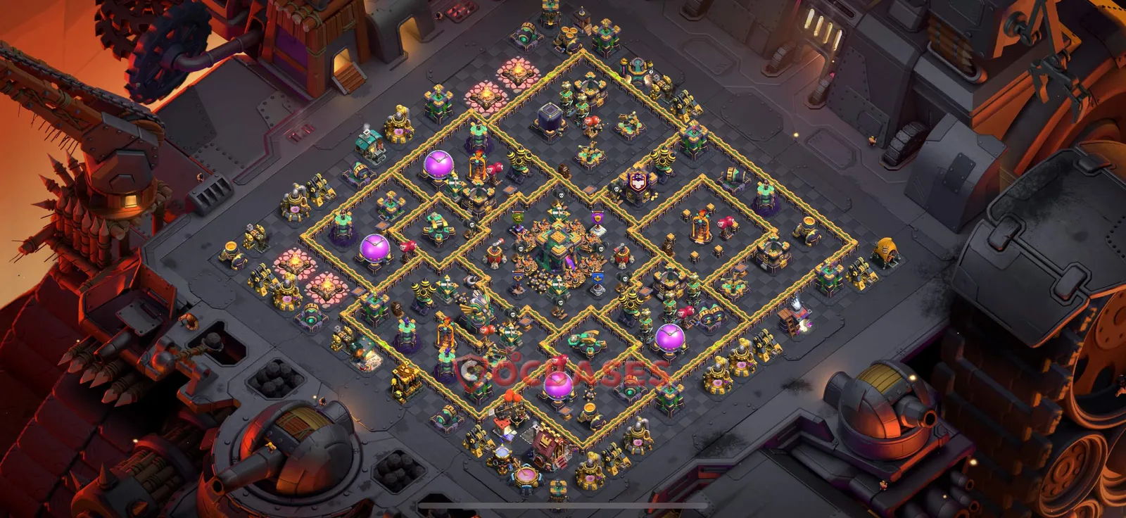 Trophy (Defense) Base TH14 with Link | Clash of Clans Bases | Layouts ID zj045