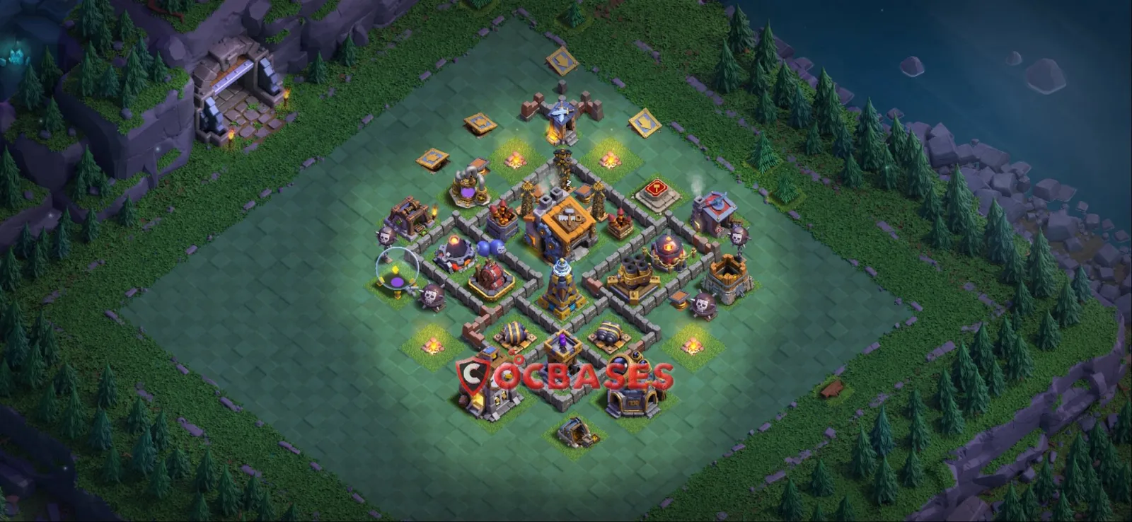 Trophy (Defense) Base BH9 with Link | Clash of Clans Bases | Layouts ID znyuw