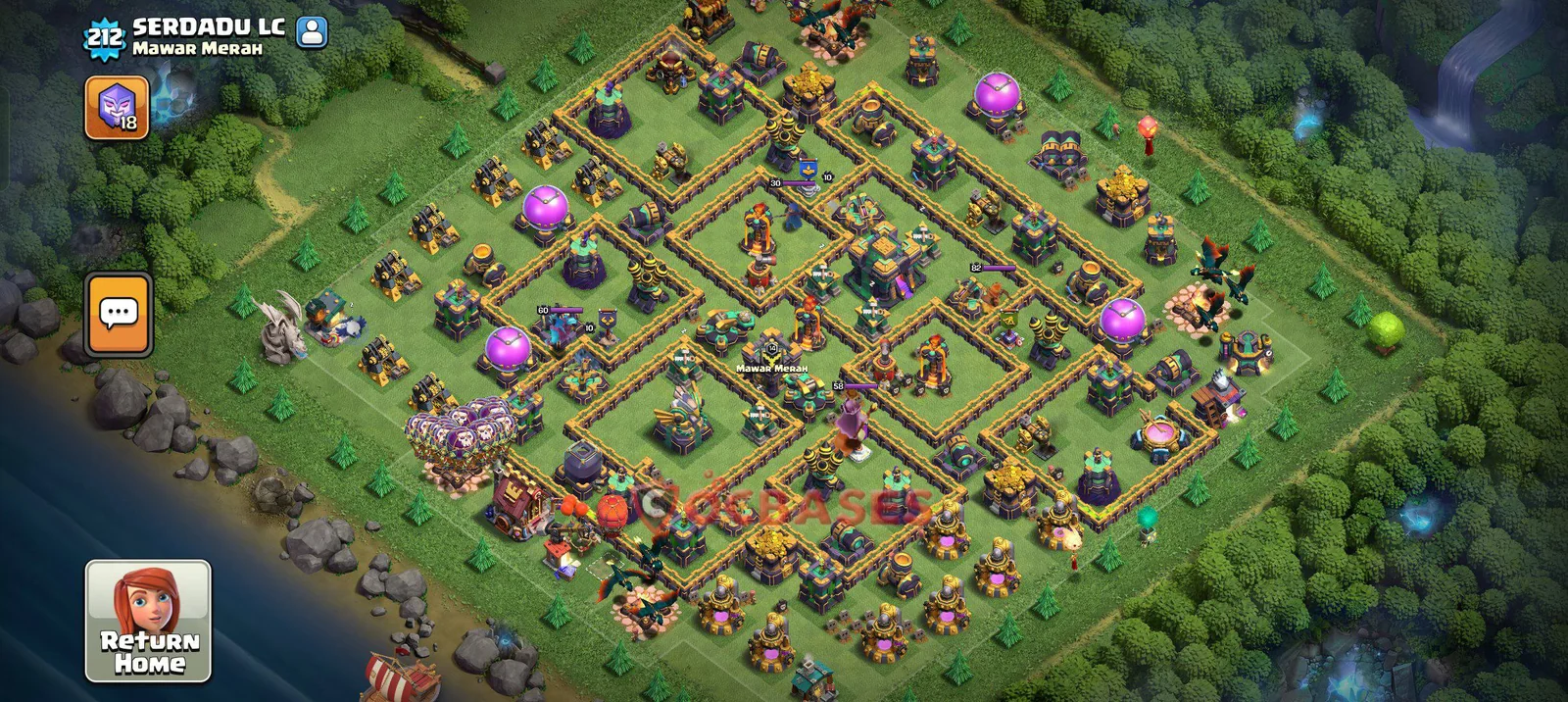 Trophy (Defense) Base TH14 with Link | Clash of Clans Bases | Layouts ID zp2cz
