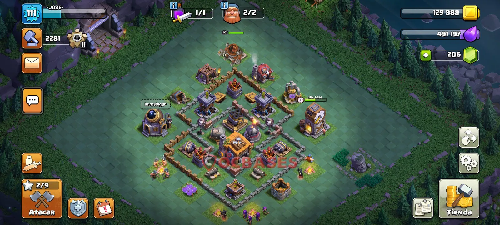 Trophy (Defense) Base BH7 with Link | Clash of Clans Bases | Layouts ID ztr4p
