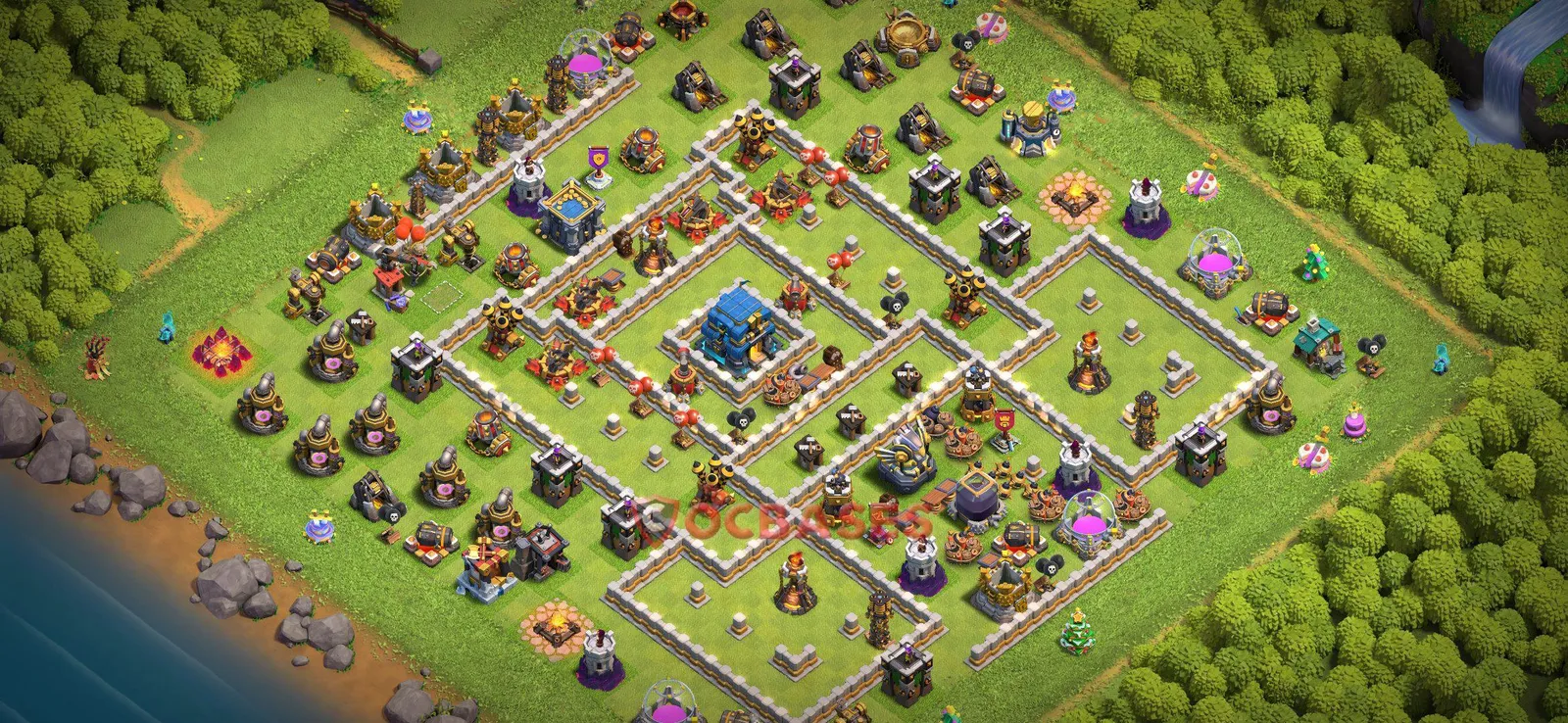 Trophy (Defense) Base TH12 with Link | Clash of Clans Bases | Layouts ID zzp3j