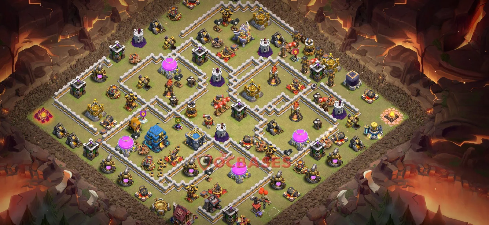 War (Anti-3 Star) Base TH12 with Link | Clash of Clans Bases | Layouts ID 09bhh