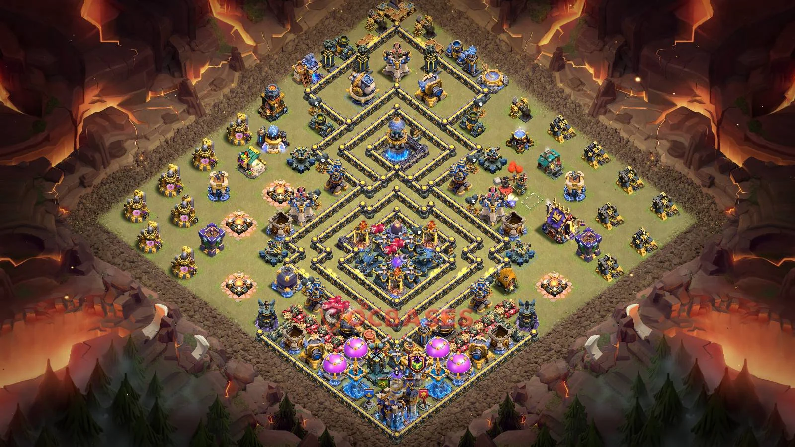 War (Anti-3 Star) Base TH18 with Link | Clash of Clans Bases | Layouts ID 0gm0u