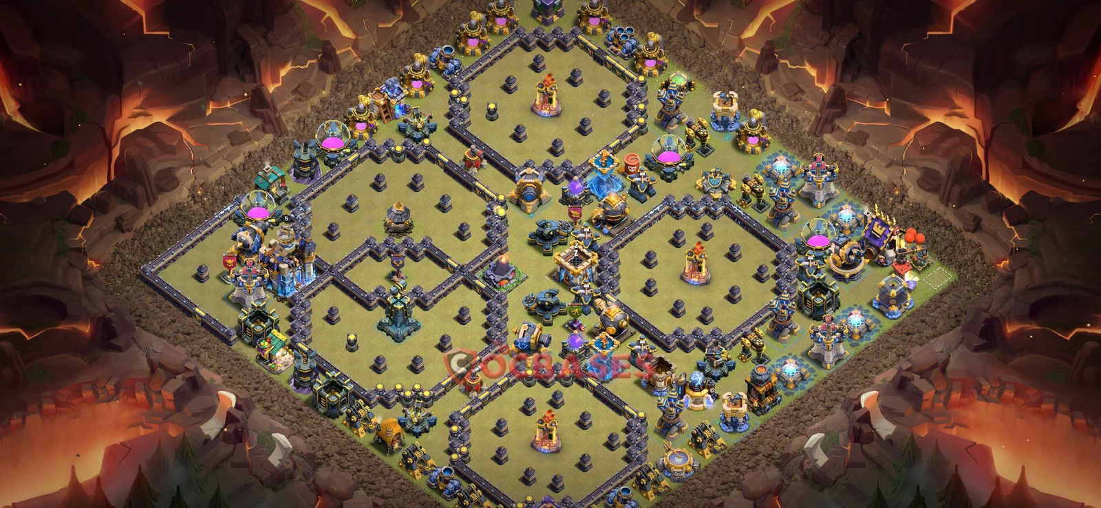 War (Anti-3 Star) Base TH18 with Link | Clash of Clans Bases | Layouts ID 0qfmf