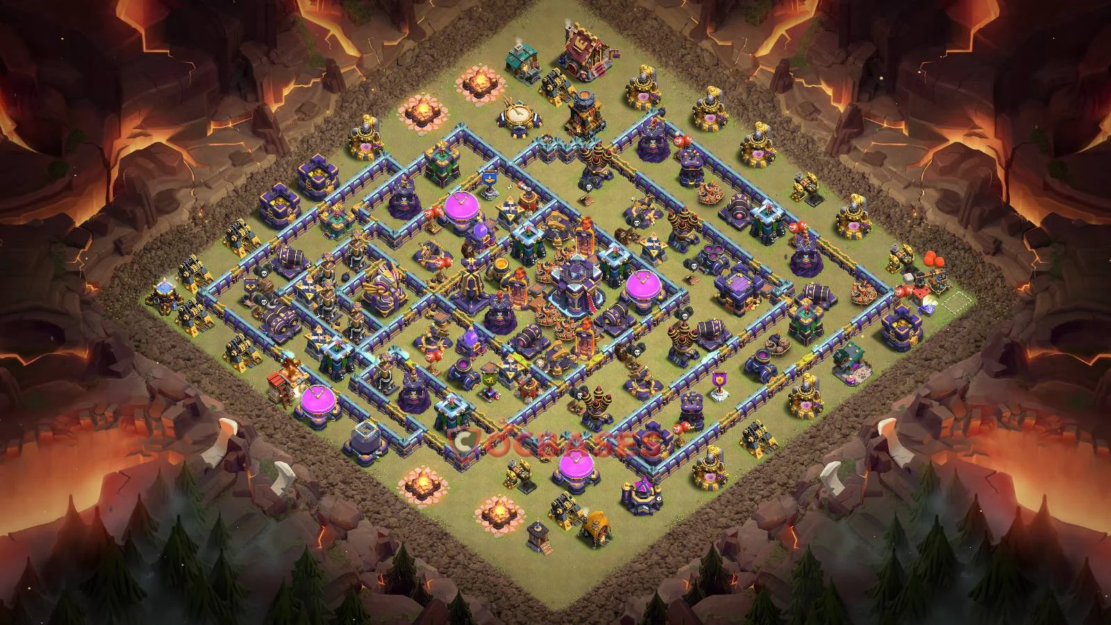 War (Anti-3 Star) Base TH15 with Link | Clash of Clans Bases | Layouts ID 0txab