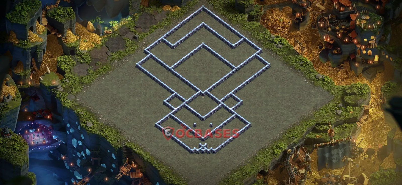 War (Anti-3 Star) Base TH13 with Link | Clash of Clans Bases | Layouts ID 0xwmc