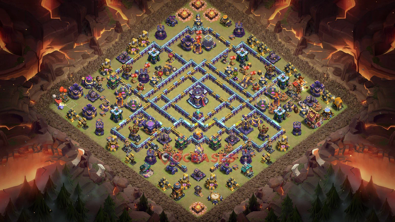 War (Anti-3 Star) Base TH15 with Link | Clash of Clans Bases | Layouts ID 1rqr3
