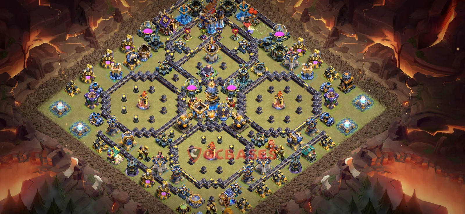 War (Anti-3 Star) Base TH18 with Link | Clash of Clans Bases | Layouts ID 1uwpv