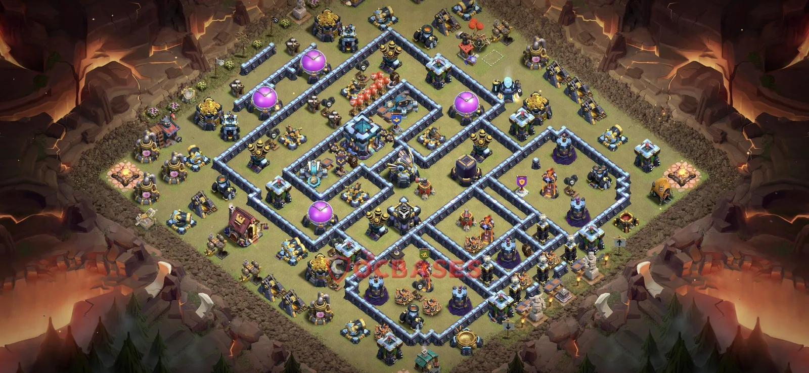 War (Anti-3 Star) Base TH13 with Link | Clash of Clans Bases | Layouts ID 207zq