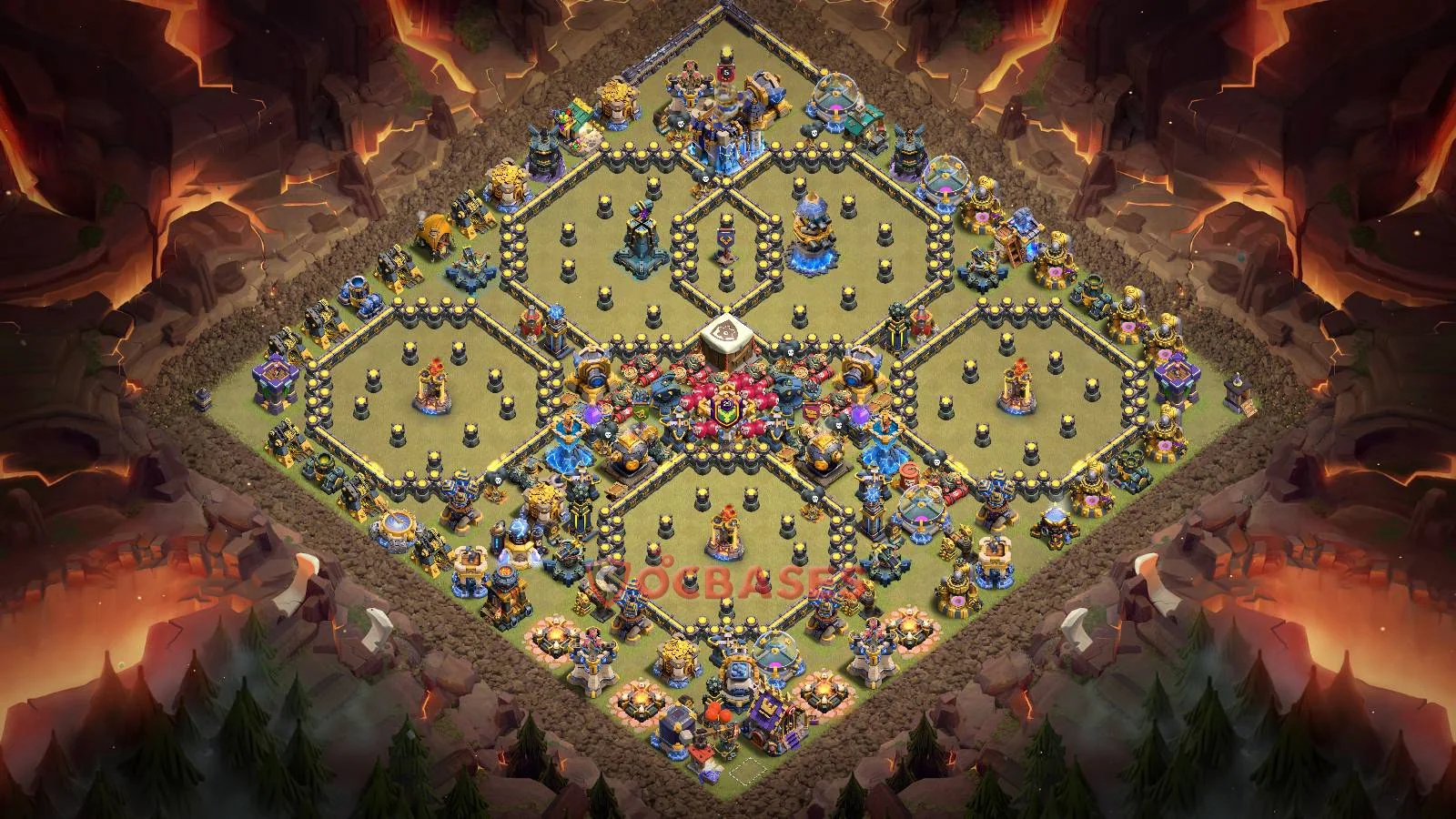 War (Anti-3 Star) Base TH18 with Link | Clash of Clans Bases | Layouts ID 25p15