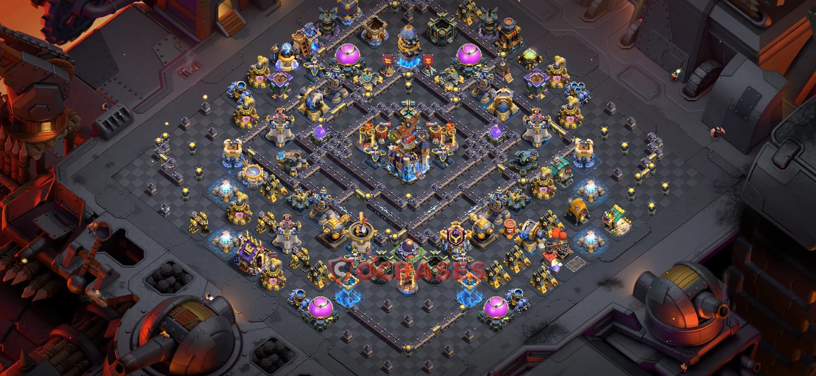 War (Anti-3 Star) Base TH18 with Link | Clash of Clans Bases | Layouts ID 25sy5