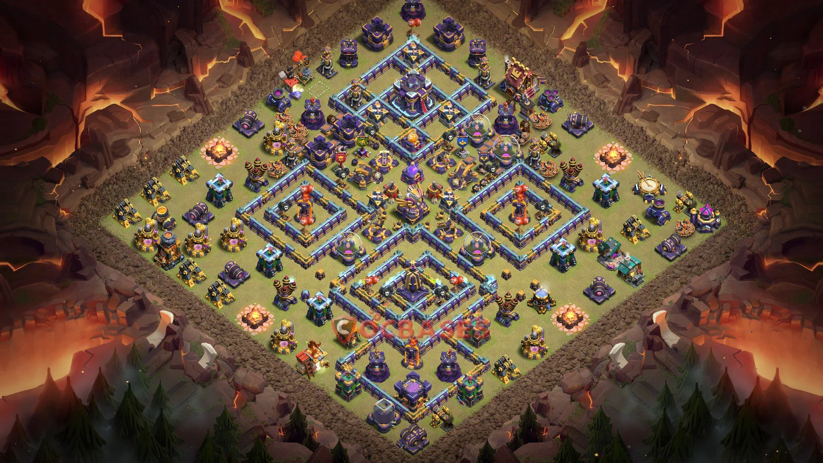 War (Anti-3 Star) Base TH15 with Link | Clash of Clans Bases | Layouts ID 2976m