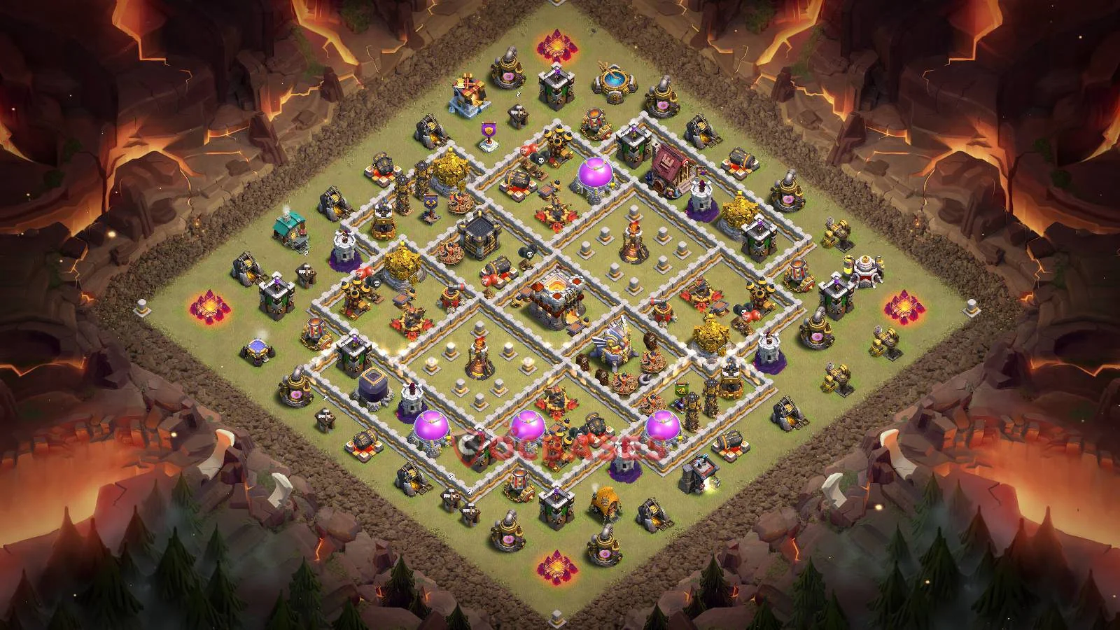 War (Anti-3 Star) Base TH11 - Clash of Clans Town Hall 11 Layout with Link