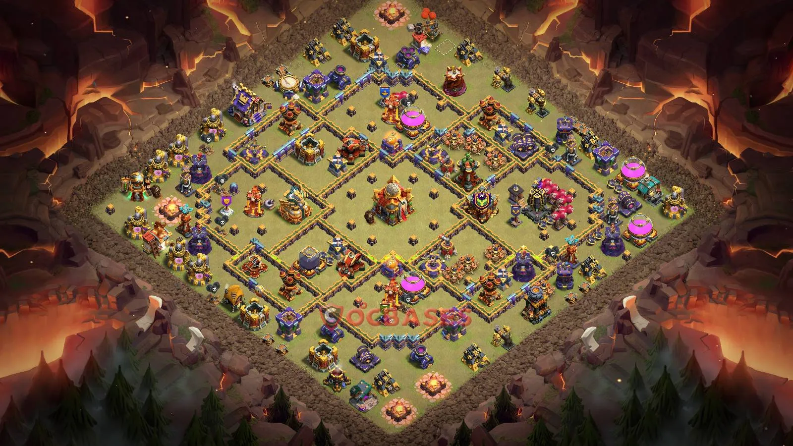 War (Anti-3 Star) Base TH16 with Link | Clash of Clans Bases | Layouts ID 2eklo
