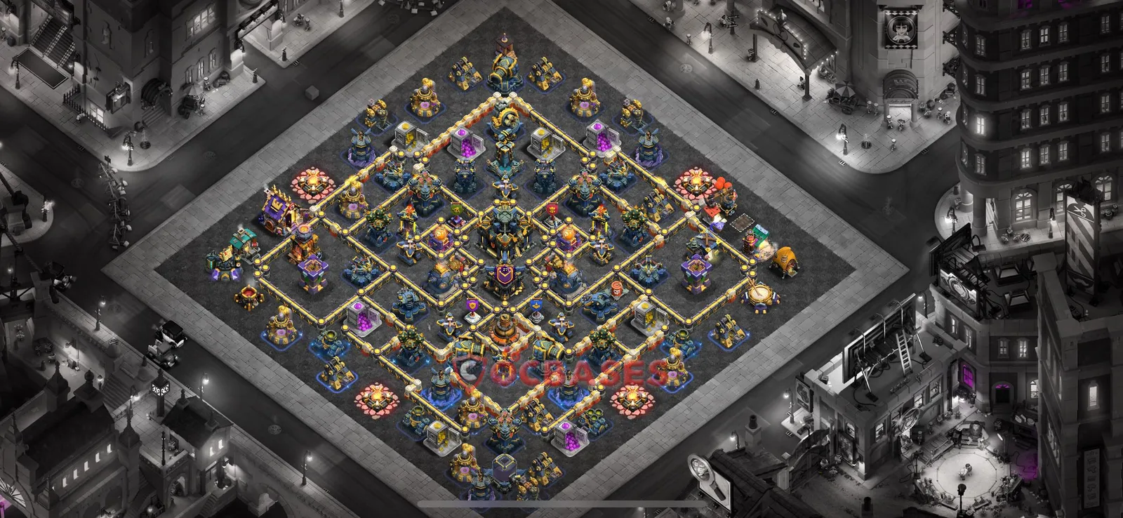 War (Anti-3 Star) Base TH17 - Clash of Clans Town Hall 17 Layout Link War (Anti-3 Star) Base TH17 - Clash of Clans Town Hall 17 WAR Base Layout with Copy Link 2026
