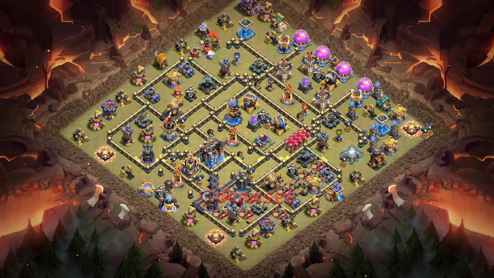 War (Anti-3 Star) Base TH18 with Link | Clash of Clans Bases | Layouts ID 2et4t
