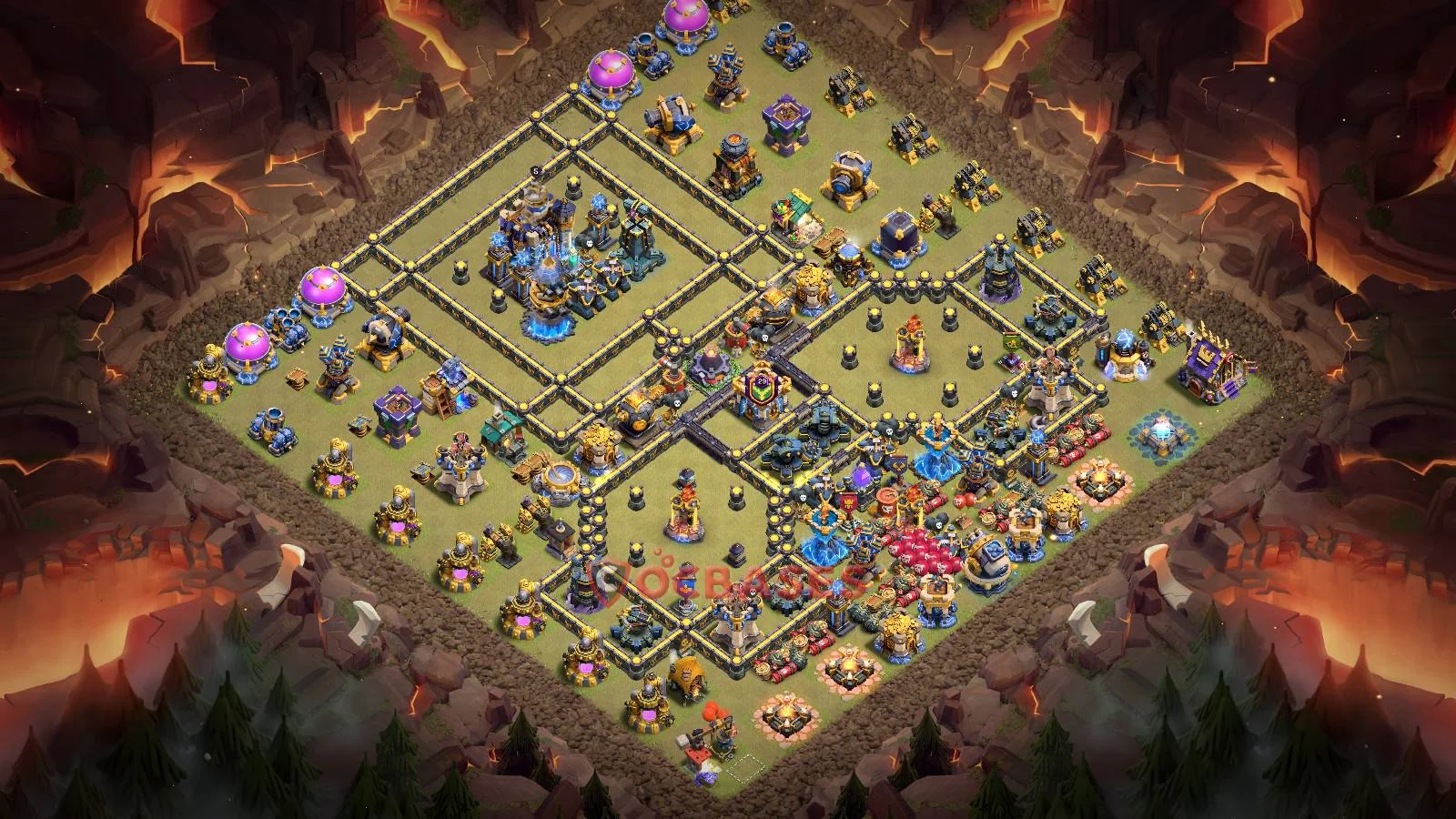 War (Anti-3 Star) Base TH18 with Link | Clash of Clans Bases | Layouts ID 2fx3c