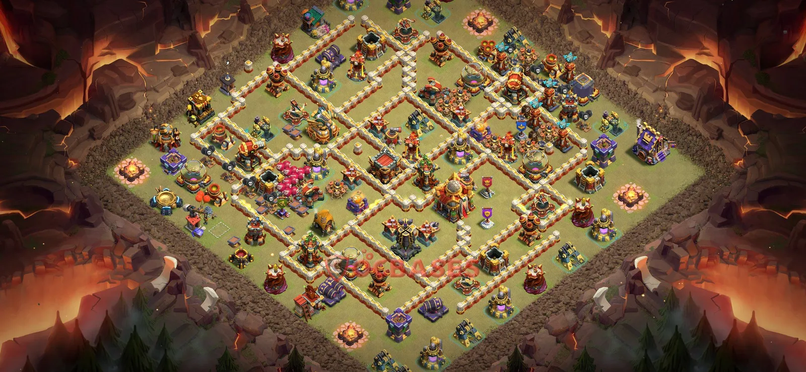 War (Anti-3 Star) Base TH16 with Link | Clash of Clans Bases | Layouts ID 2gmvy
