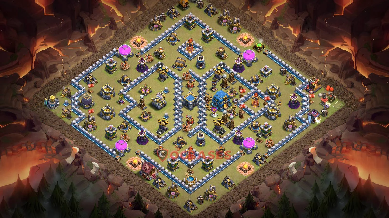 War (Anti-3 Star) Base TH12 with Link | Clash of Clans Bases | Layouts ID 2lif0