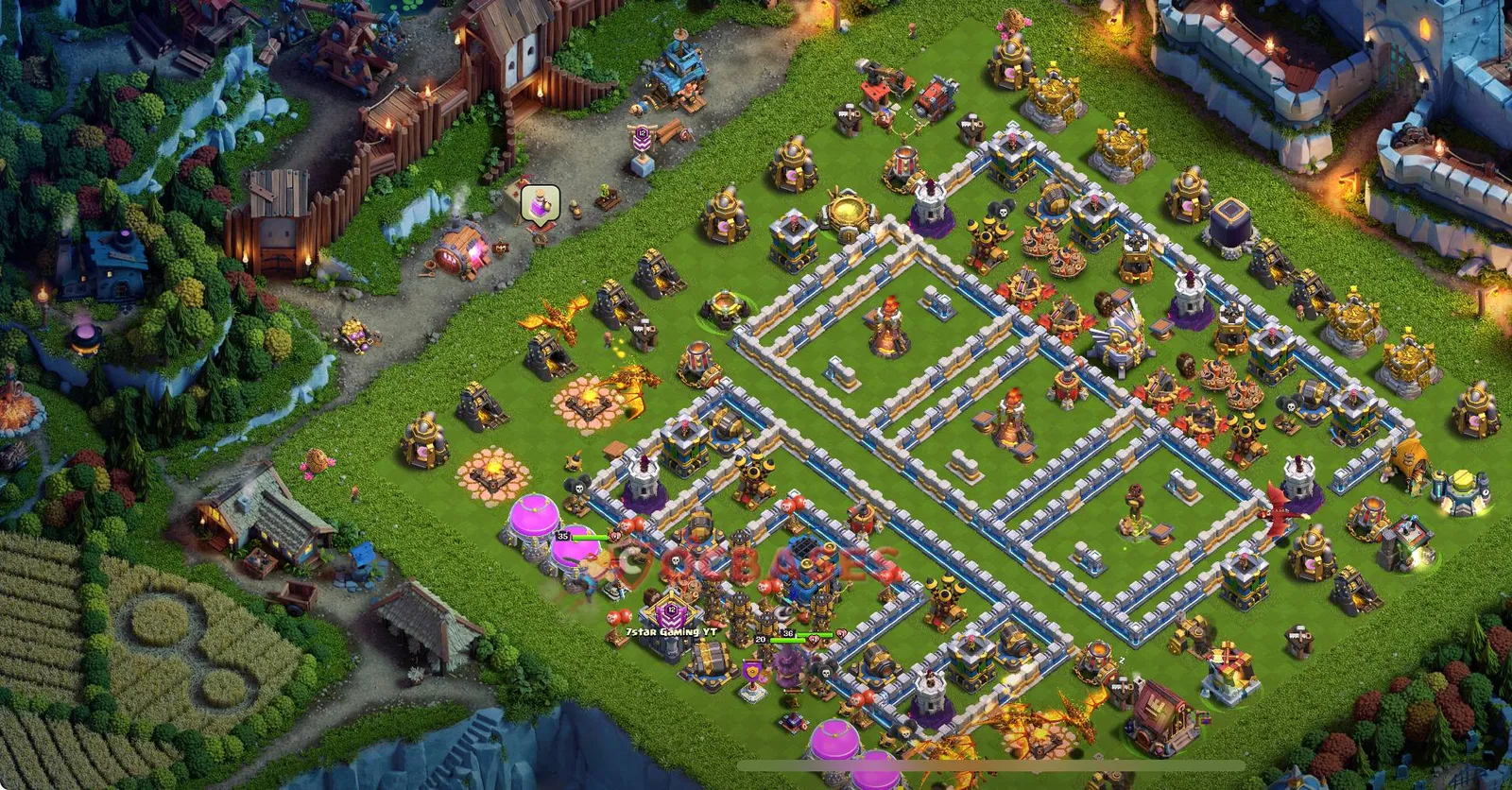 War (Anti-3 Star) Base TH12 with Link | Clash of Clans Bases | Layouts ID 30xe3