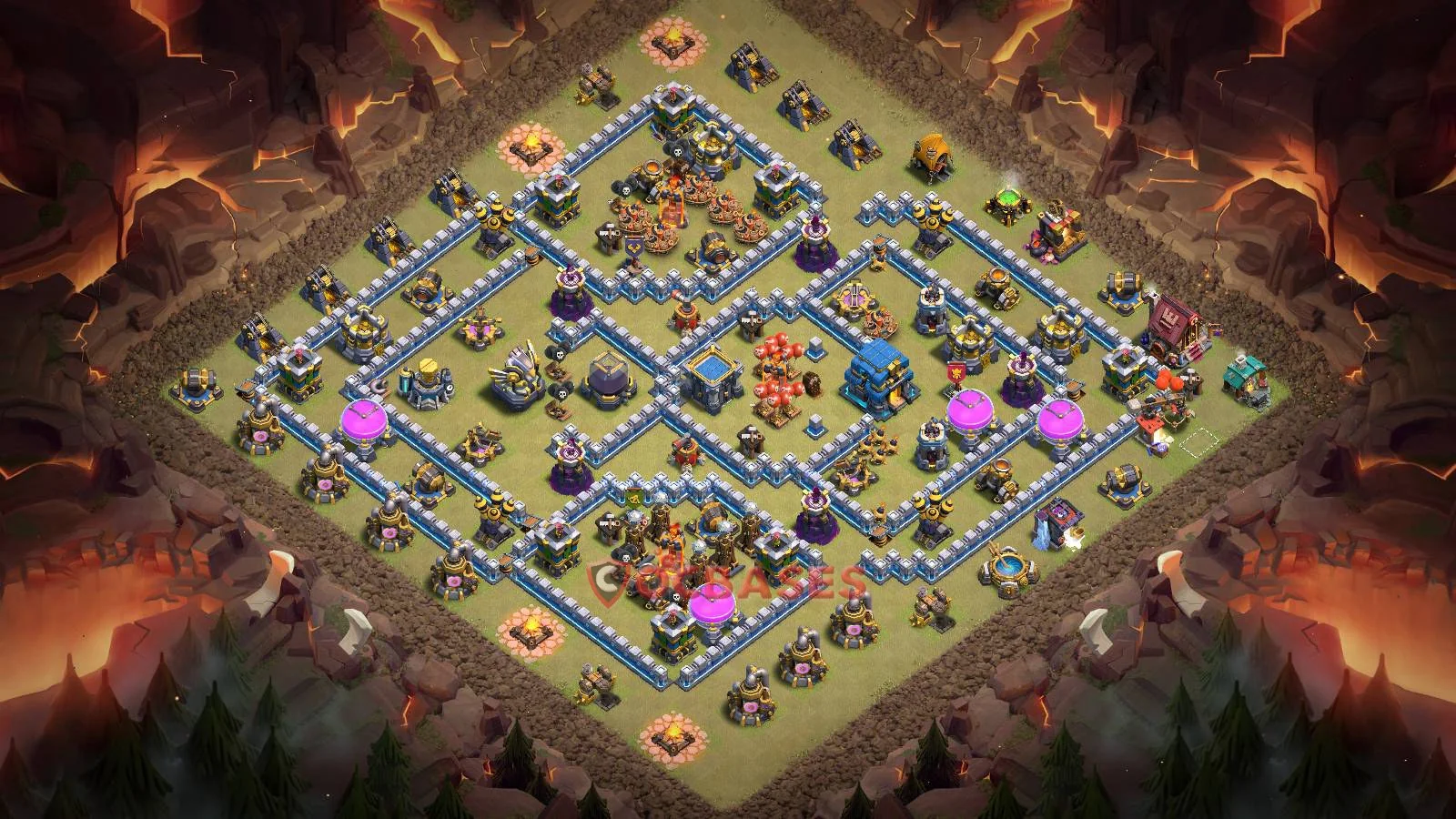 War (Anti-3 Star) Base TH12 with Link | Clash of Clans Bases | Layouts ID 3j5it