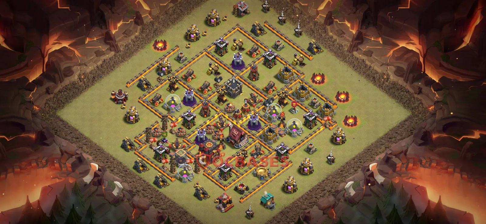 War (Anti-3 Star) Base TH10 with Link | Clash of Clans Bases | Layouts ID 3n1fb