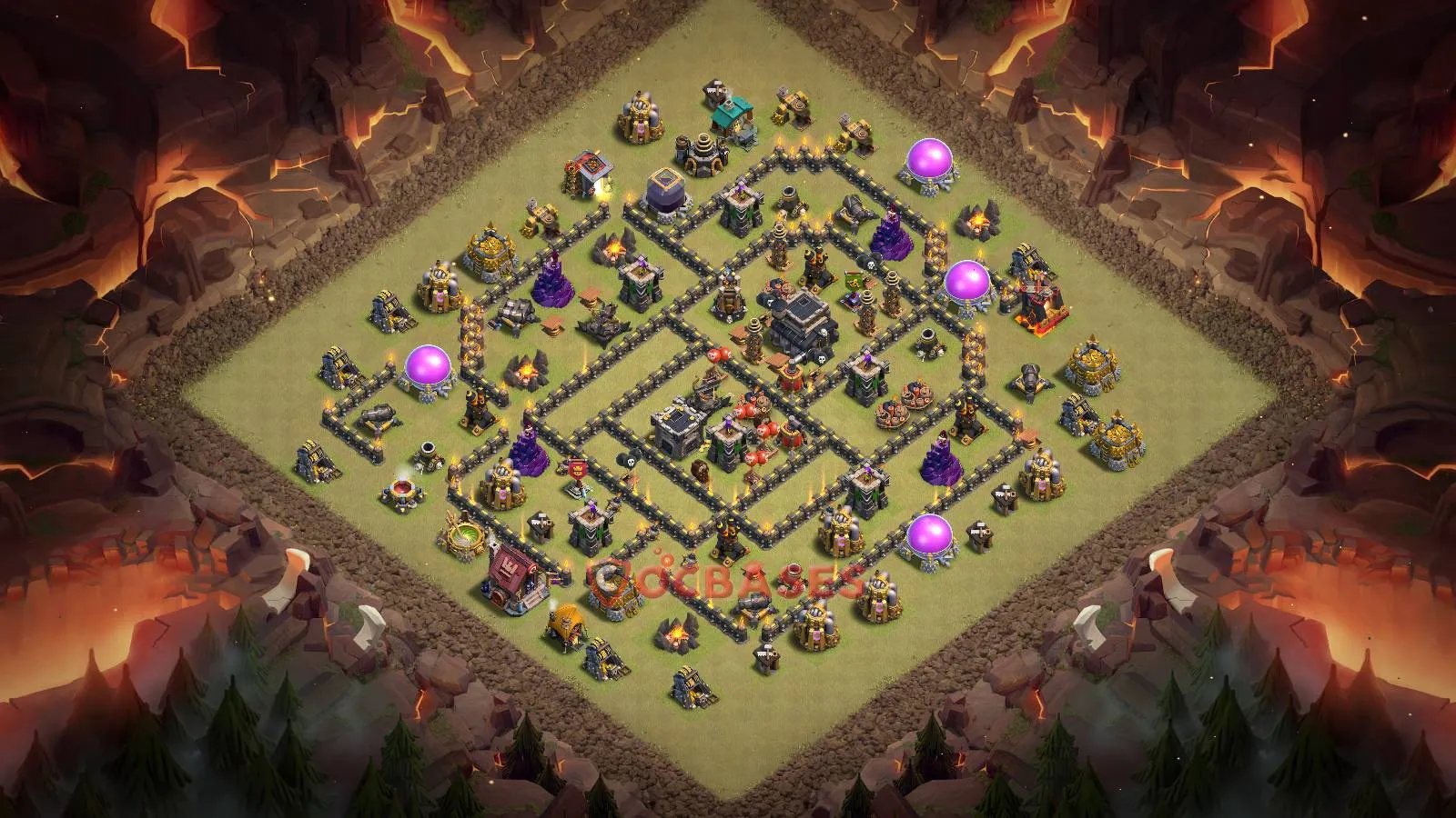 War (Anti-3 Star) Base TH9 - Clash of Clans Town Hall 9 Layout Link War (Anti-3 Star) Base TH9 - Clash of Clans Town Hall 9 WAR Base Layout with Copy Link 2026