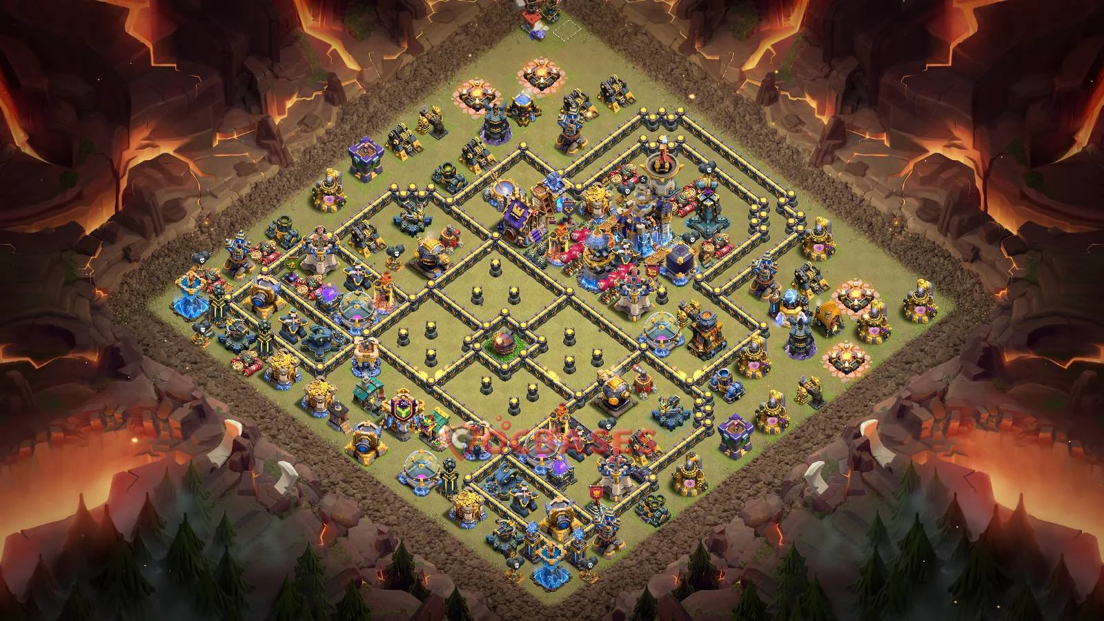 War (Anti-3 Star) Base TH18 with Link | Clash of Clans Bases | Layouts ID 4ao1l