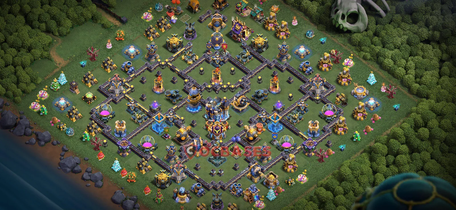 War (Anti-3 Star) Base TH18 with Link | Clash of Clans Bases | Layouts ID 4dvuv