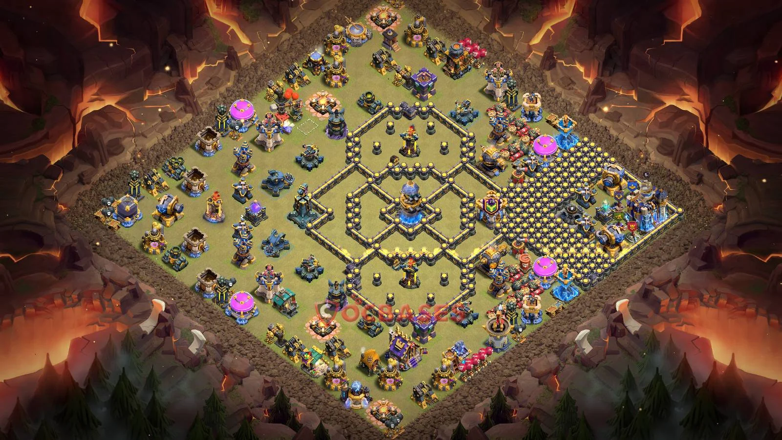 War (Anti-3 Star) Base TH18 with Link | Clash of Clans Bases | Layouts ID 55bgs