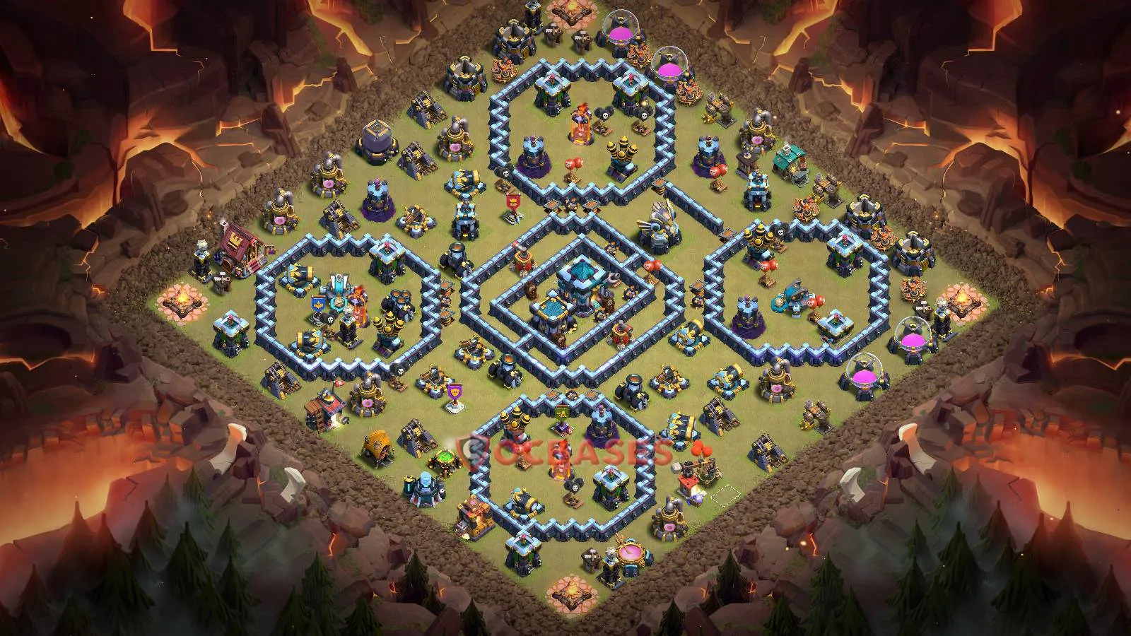 War (Anti-3 Star) Base TH13 - Clash of Clans Layout War (Anti-3 Star) Base TH13 - Clash of Clans Town Hall 13 Layout with Link