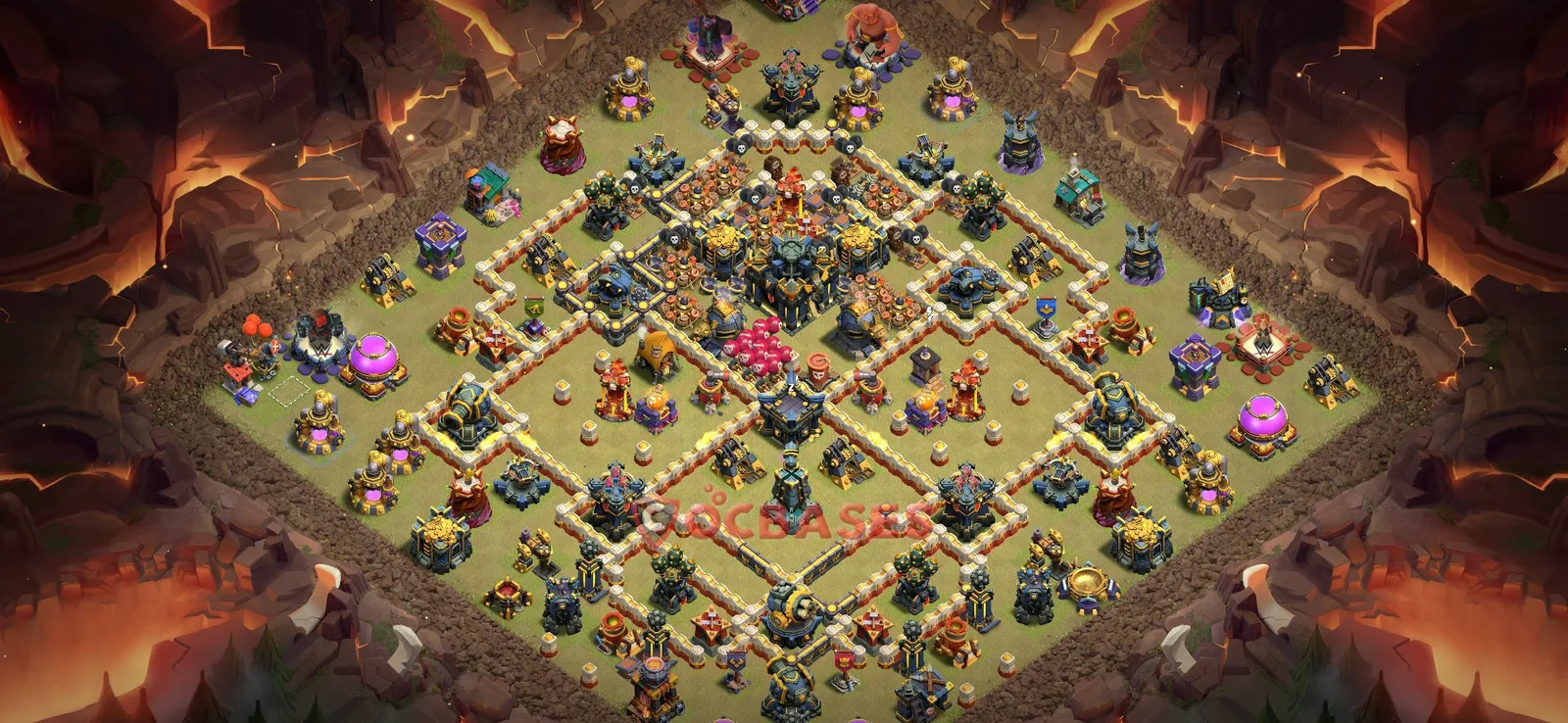War (Anti-3 Star) Base TH17 - Clash of Clans Town Hall 17 Layout with Link