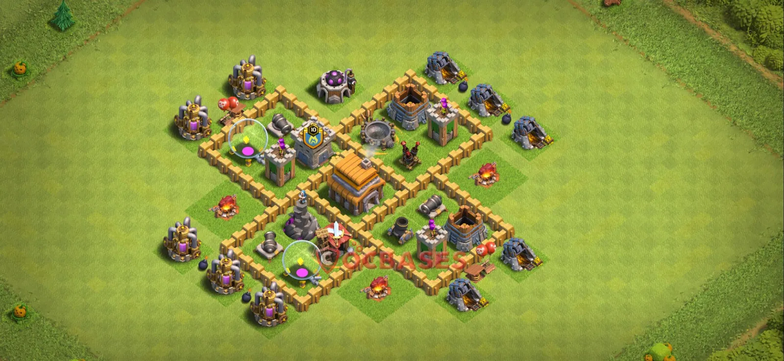 War (Anti-3 Star) Base TH5 with Link | Clash of Clans Bases | Layouts ID 5b0c6