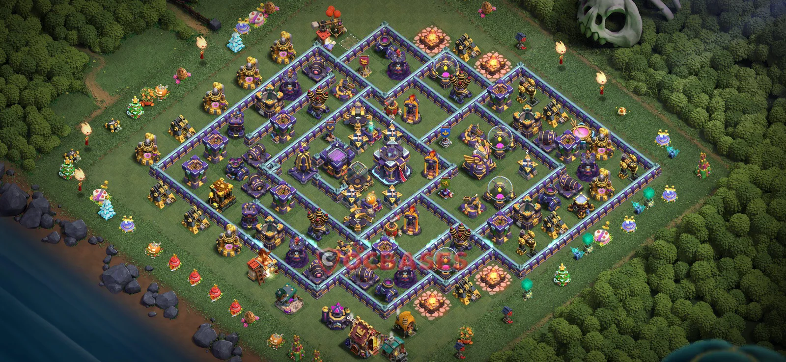 War (Anti-3 Star) Base TH15 with Link | Clash of Clans Bases | Layouts ID 5ca45